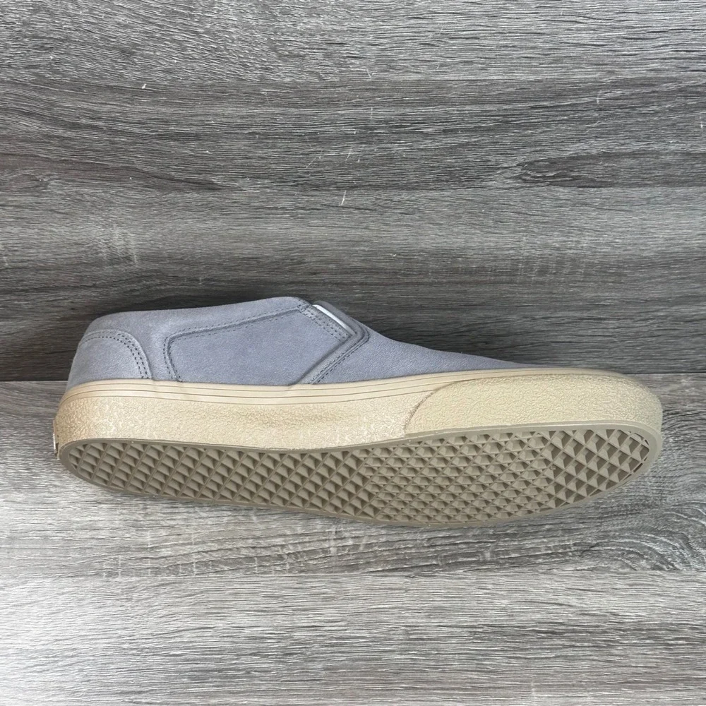 Vans Asher Slip On Shoes Men 13 Crepe Frost Gray Gum Sole Sneaker Streetwear NEW